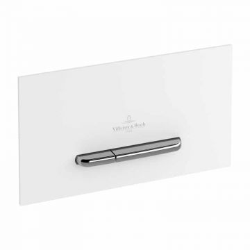 Clapeta Villeroy & Boch ViConnect actionare dubla Alb cu Crom