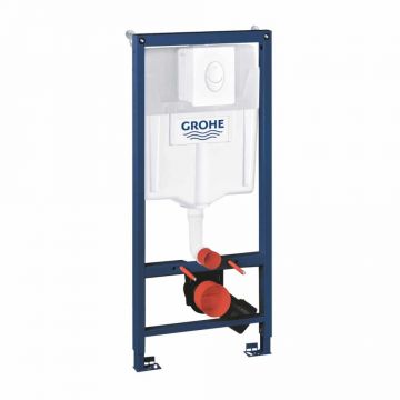 Set rezervor wc incastrat cu clapeta alba, Rapid SL cu set fixare si actionare pneumatica Skate Air Grohe