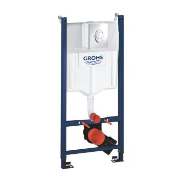 Set rezervor wc incastrat Grohe Rapid SL cu set fixare si clapeta crom Skate Air