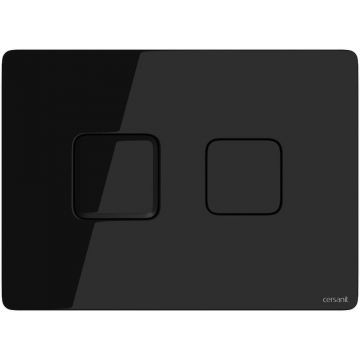 Cersanit buton pneumatic Accento  patrat sticla neagra S97-058