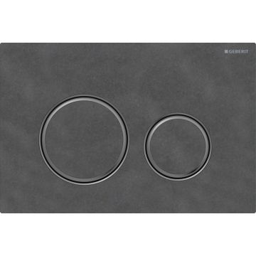 Clapeta actionare Geberit Sigma21 ardezie mustang  detalii crom negru