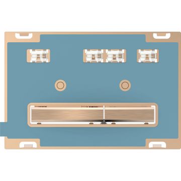 Clapeta actionare Geberit Sigma50  faiantabila  butoane rose-gold