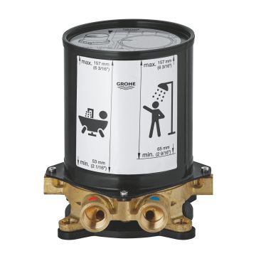 Corp incastrat Grohe Universal pentru baterii cada pe pardoseala