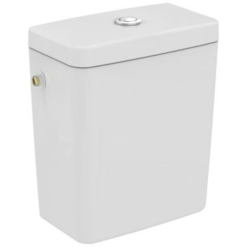 Rezervor Ideal Standard pentru vas wc pe pardoseala Connect Cube  alimentare laterala  alb