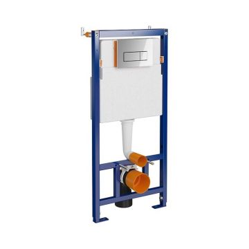 Set rezervor wc incastrat Cersanit Tech Line Opti B652 plus clapeta crom lucios
