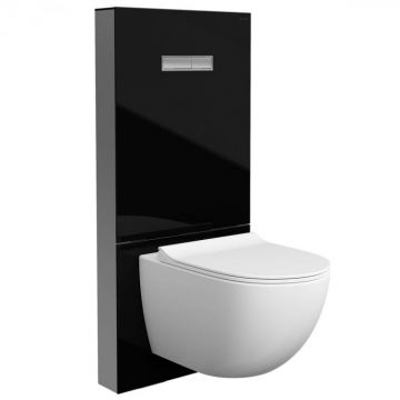 Cadru WC cu rezervor din sticla negru 2.5 4 pentru montaj WC suspendat   770-5761-02