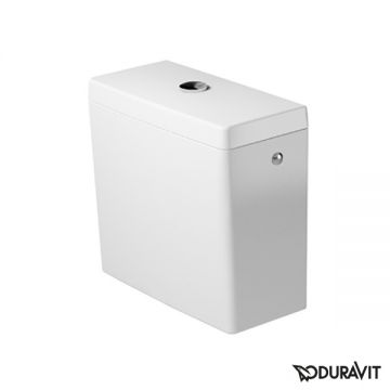 Rezervor asezat Duravit Starck 3 cu mecanism Dual-Flush  alimentare laterala