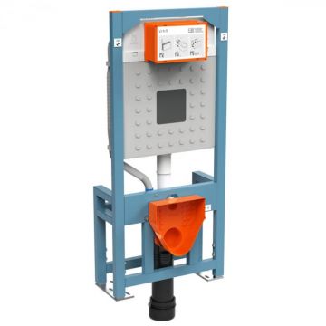 Rezervor WC incastrat montaj rapid 3 6 lt pentru pereti usoare din gipscarton, 12cm, montaj pe pardoseala   762-4800-01